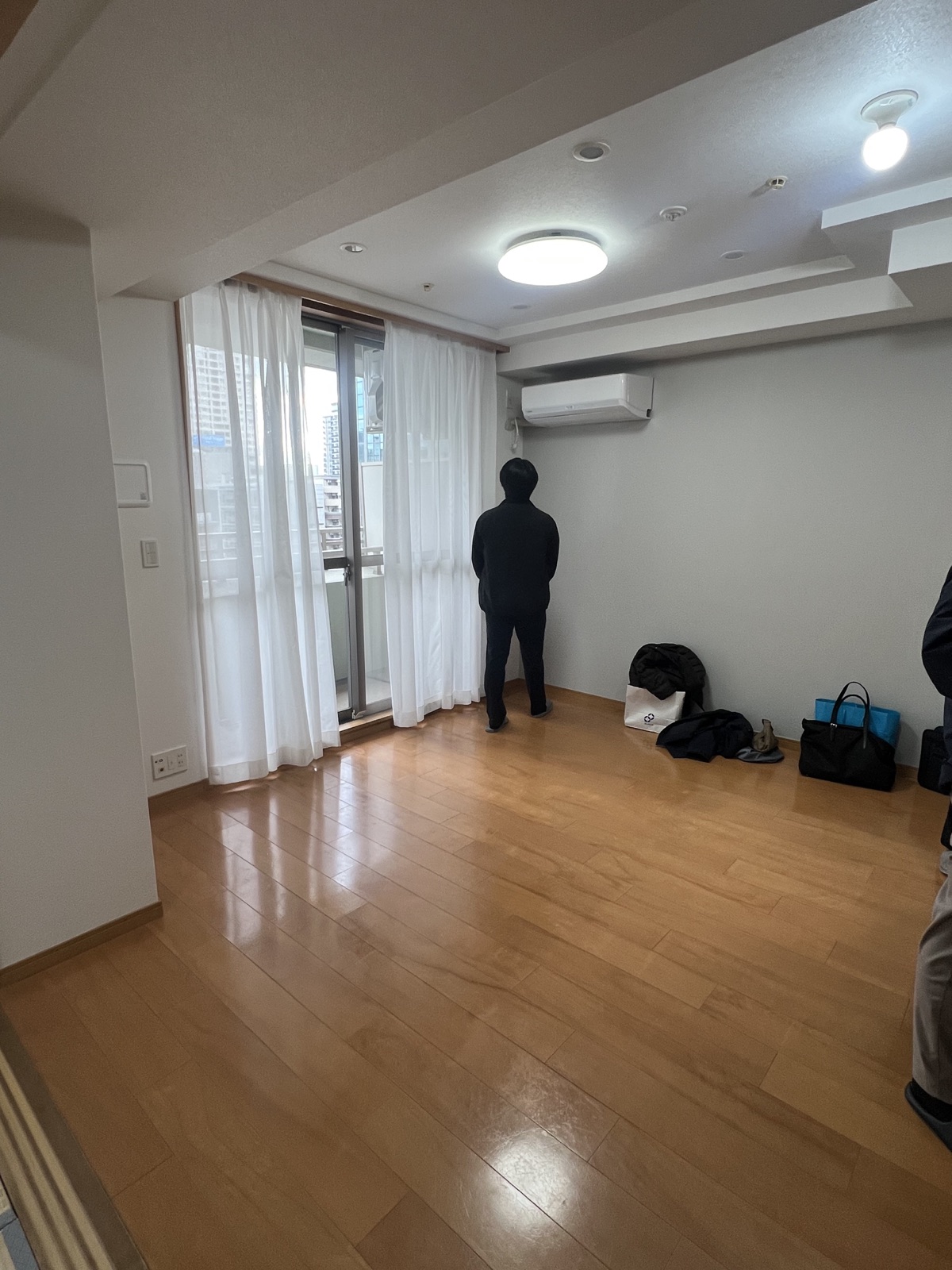クッションフロア施工前のリビング床