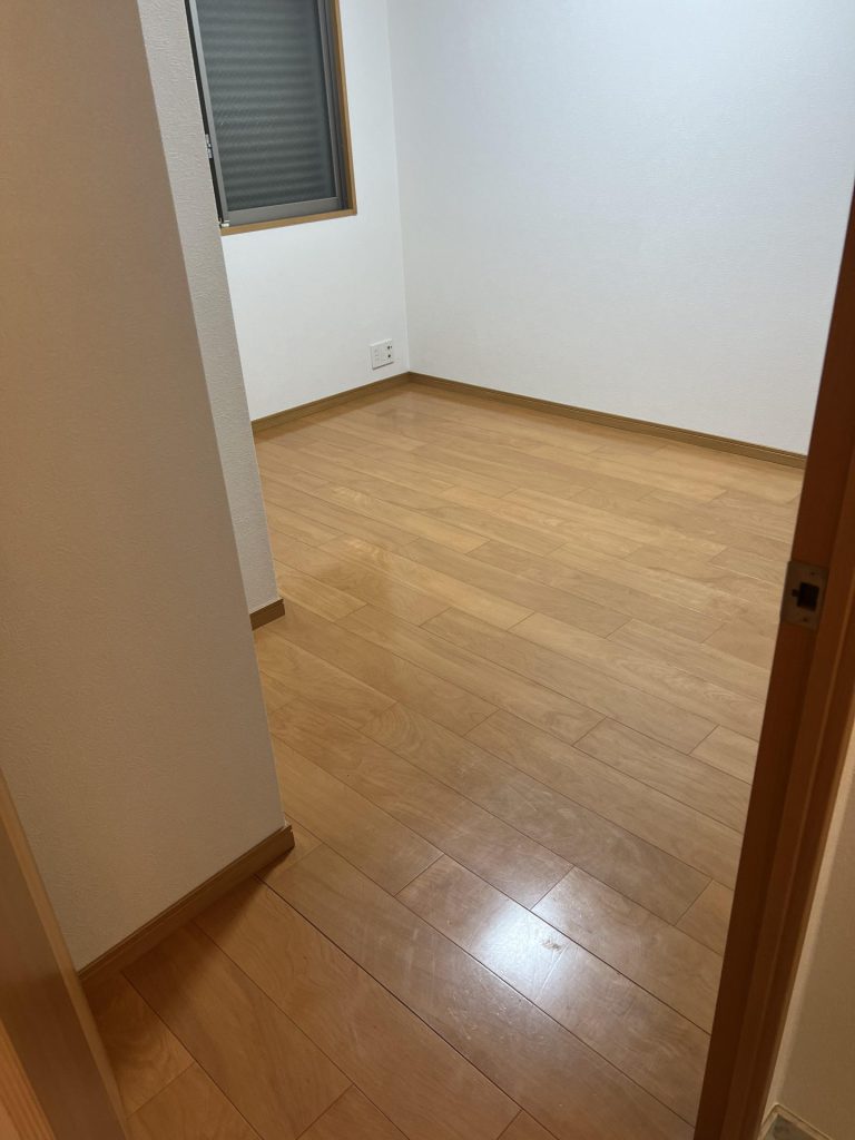 フローリング上床クッションフロア施工工事の施工前